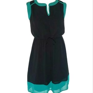 Women's dress size 4 . Black/turquoise